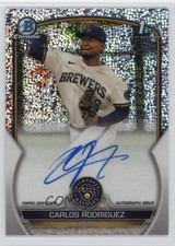 2023 Bowman Chrome Prospect Speckle Refractor /299 Carlos Rodriguez #CPA-CR Auto