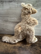1950s Vintage Kangaroo Plush Stuffed Animal 15  Australia Toy