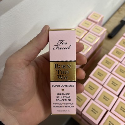 TOO FACED BORN THIS WAY~ALMOND~SUPER COVERAGE MULTI-USE SCULPTING CONCEALER~NIB!