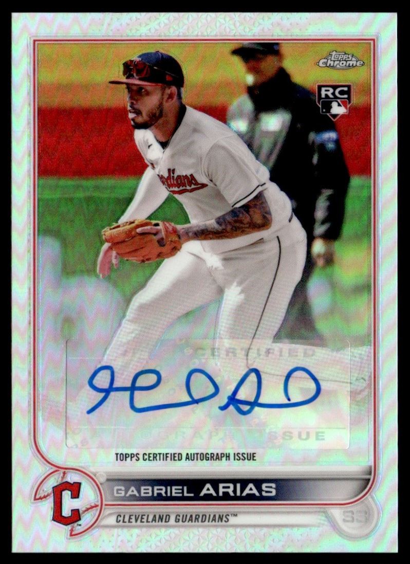 2022 Topps Chrome Update Autographs Gabriel Arias Rookie Auto Cleveland