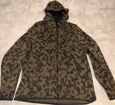 Nike Sportswear Tech Fleece Full Zip Printed Hoodie Olive/Black Large