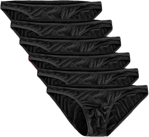 Herren Basic Bikini Slips Paket Low Rise Ice Silk Unterwäsche - Bild 8 von 23