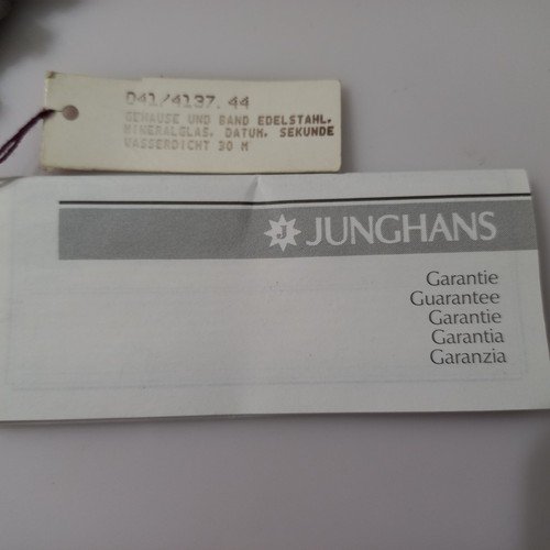 ELEGANTER NOS 90ER JUNGHANS RECHTECKIGER QUARZ REF: 41/4137 + BOX / GARANTIE - Bild 21 von 23
