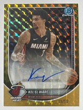 Kel'el Ware 2025-26 Bowman #BCA-KW Chrome Auto Gold Geometric Refractor /50 KG