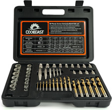 49Pcs Bolt Extractor Kit,Left Hand Drill Bit,Easy Out Screw Bolt Extractor