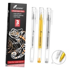 3 Colors Gel Pen Set   White, Gold  Silver 1.0mm 3 Pack White, Gold and Silver