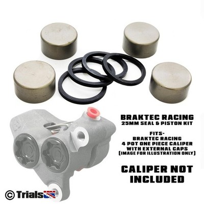 Braktec Bremssattel vorne 25mm Reparatursatz - GasGas Factory/Racing/GP-TRS RR-Vertigo