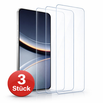 3x Panzerfolie für Xiaomi Poco F8 Ultra  - 9H Tempered Glass Schutzglas