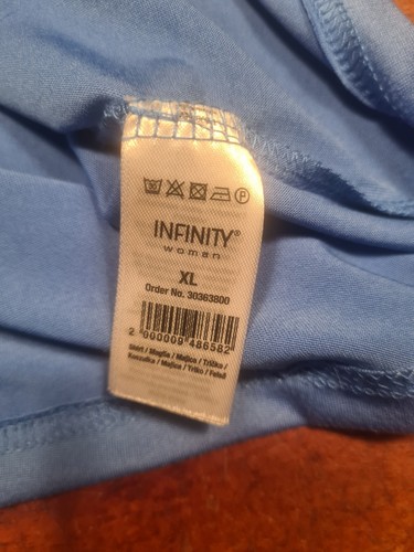 Dünnes blaues Stretch Shirt Gr. XL (eher größer) - Bild 7 von 7