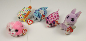 TY Plush Lot Of 5 Teeny Tys Beanies April Olivia Mimi Star Tia with Tags Cute