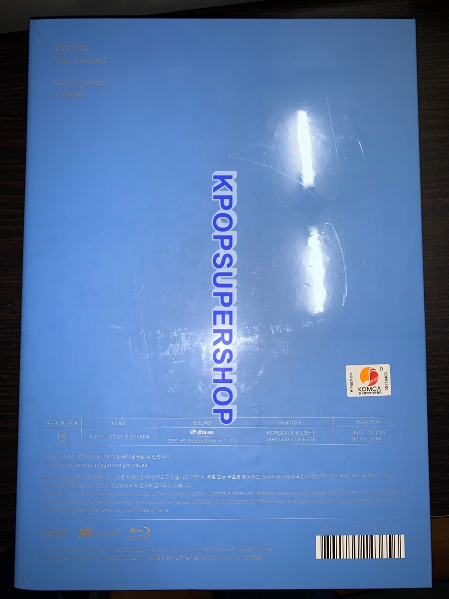 IU 2019 Tour Concert Love Poem 2 Disc Photobook Postcard Blu Ray