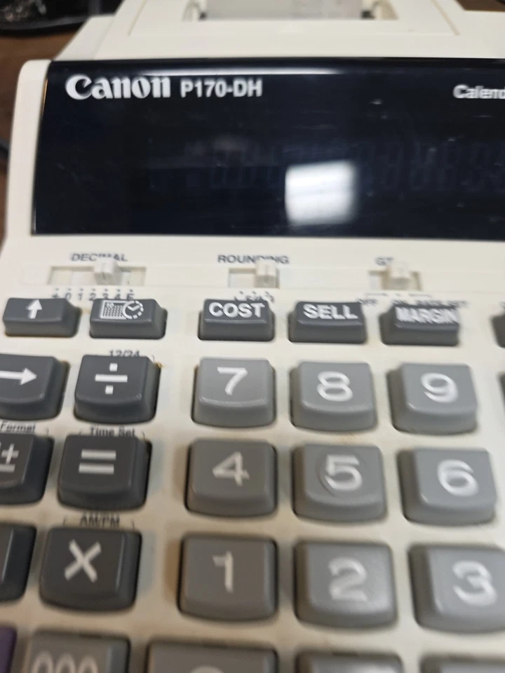 Canon P170-DH Printing Calculator  - Image 2 of 4