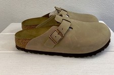 Birkenstock Boston Clogs Unisex M7 W9 Oiled Leather Tobacco Brown Casual Slip On