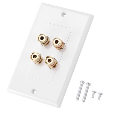 4 Pfosten Lautsprecher Wand Platte Heim  Wand Platte Audio Panel für 2 8439