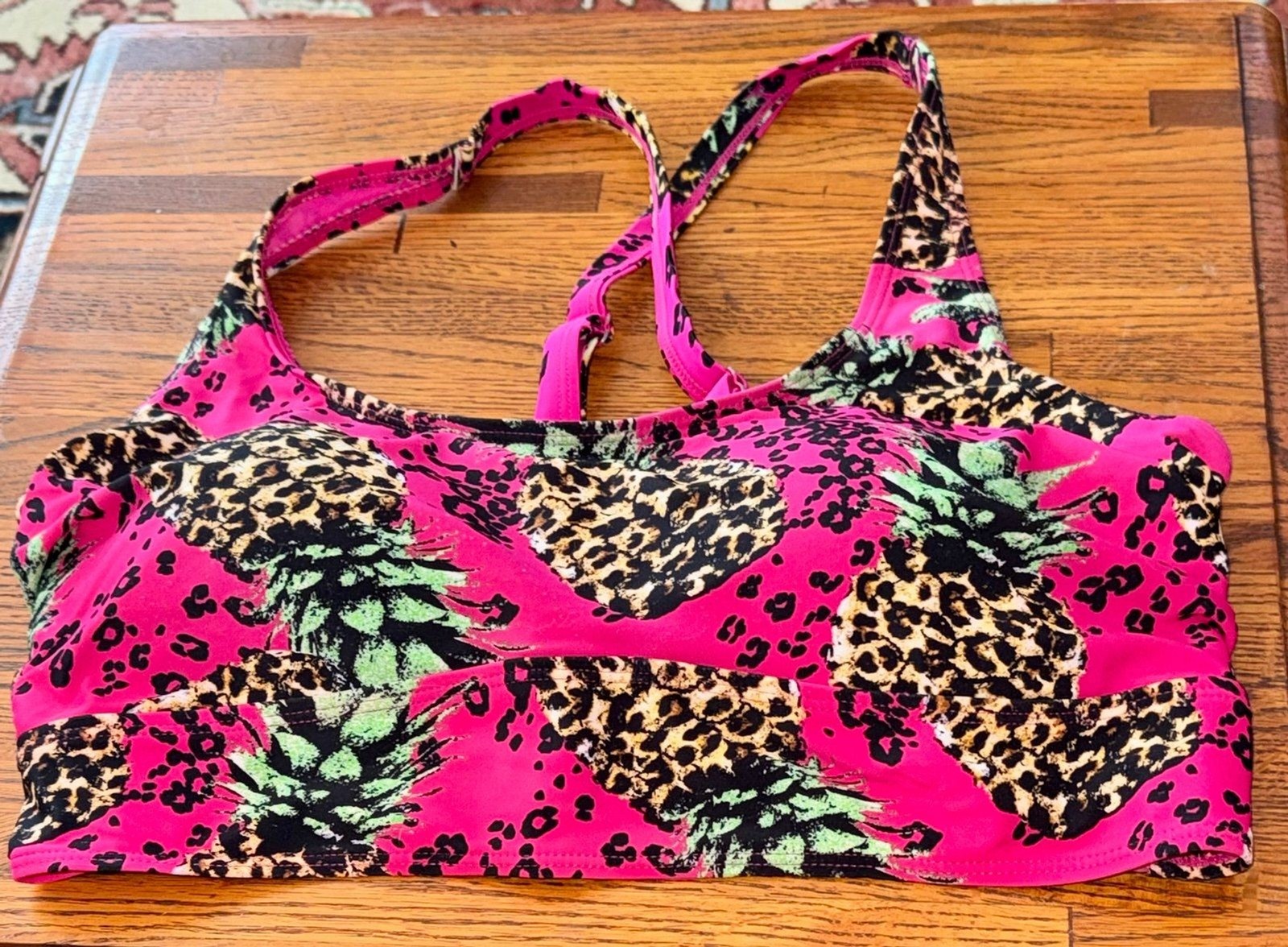 Torrid Wireless Adjustable Scoop Pineapple Bikini… - image 1