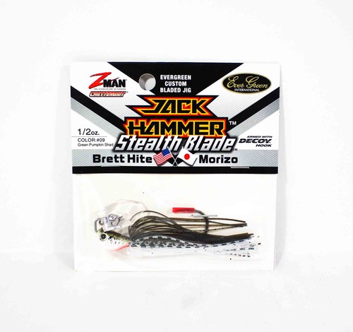 Zman Chatterbait Jackhammer Stealthblade 1/2 oz ombra di zucca verde (4554) - Foto 1 di 6