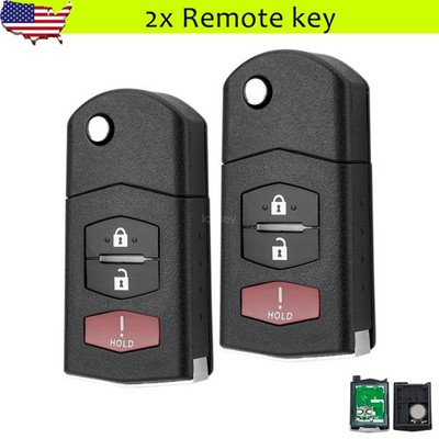 2 For Mazda 2 5 CX7 CX9 Flip Remote Control Key Fob 315Mhz BGBX1T478SKE125-01