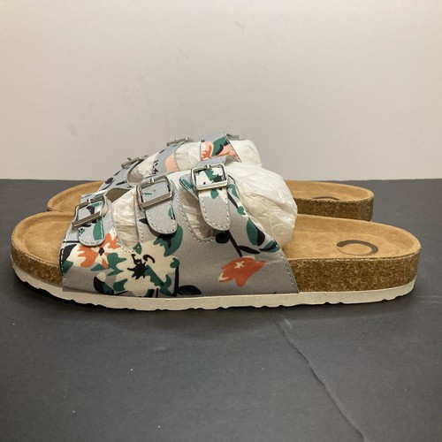 Sandalia Mujer Floral Tri-Hebilla Talla 8 Nueva Cork Soul. - Imagen 4 de 7