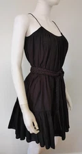 Rhode Feminine Braided Rope Belt Mini Resort Beachy Swing Babydoll dress XS