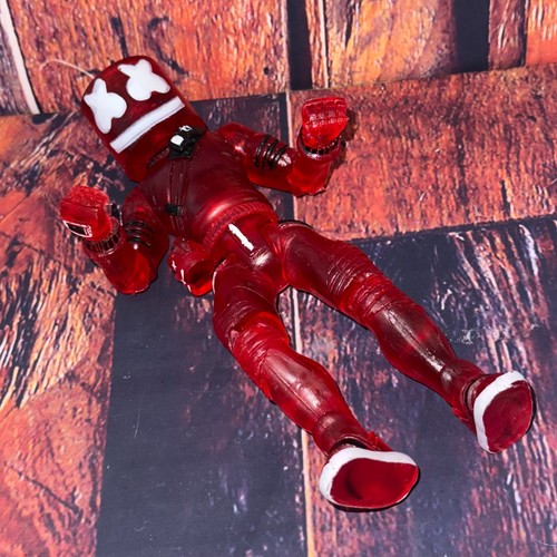 Fortnite Red DJ Marshmello Man action figure trasparente da collezione senza marchio - Foto 4 di 8