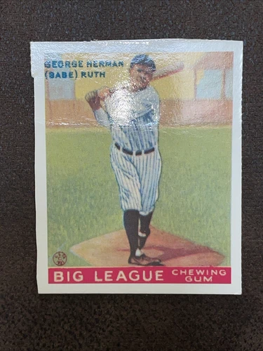 1977 Dover Reprint 1933 Goudey #181 Babe Ruth New York Yankees Baseball Card