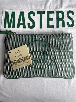 2026 Berckmans Place Italian Straw Wristlet Bag Augusta National Masters Green