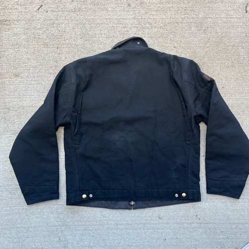 Chaqueta De Colección Carhartt Detroit Talla 42 Manta Forrada Lona Pato J01 Negra - Imagen 9 de 17