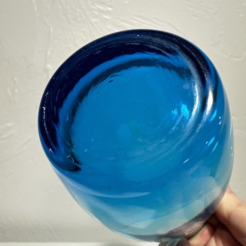 Anchor Hocking 1 Azure Flair, Laser Blue Glass - Picture 5 of 7