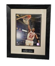 Upper Deck 2010 Photo File Michael Jordan Slam Dunk Picture Framed 13 X 16