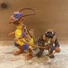 Vintage TMNT Cave Turtle Don Donatello Trippy Tyrannosaurus Dinosaur Complete