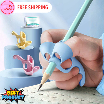 2pcs Silicone Handwriting Training Pencil Grips for Kids Posture Correction Aid