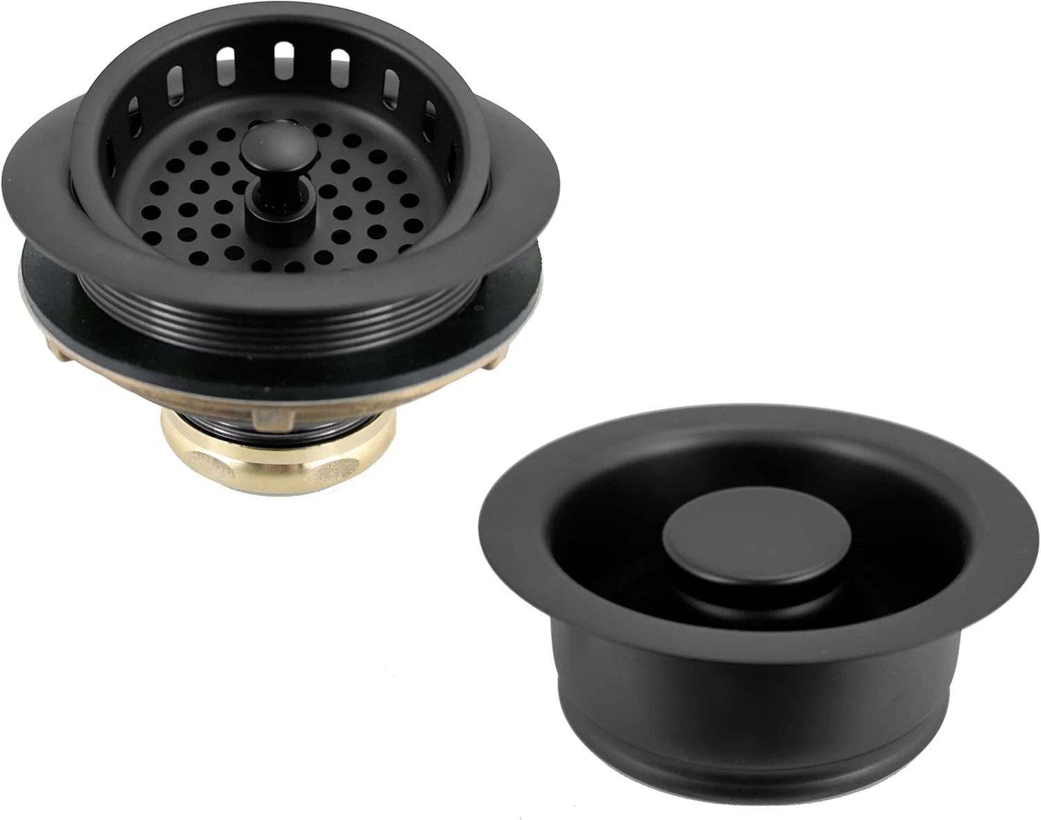 4-1/4" OD Post Style Large Kitchen Basket Strainer W/ Waste Disposal