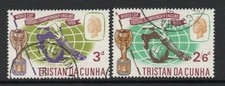 Tristan da Cunha 1966 World Cup Football set SG 97-98 Fine used.