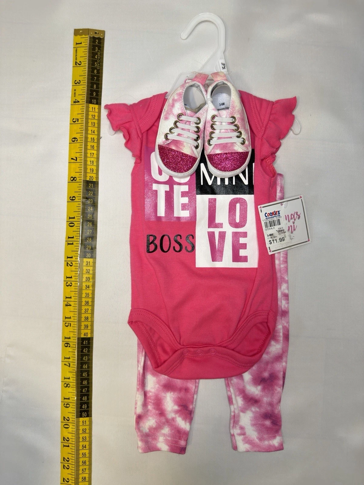 Baby Girl Clothing Lot 4 Sets 3-6M 6-9M NEW w Tags Bebe Cookies