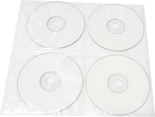 25-Pack 8 Disc CD DVD Poly Sleeves 3 Ring Binder Pages - 200 Disc Capacity W...