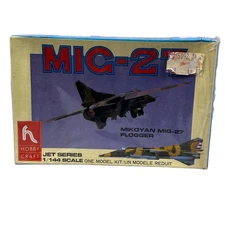 MiG-27 Flogger Jet Fighter Model Kit 1/144 Scale HobbyCraft HC1113 Sealed