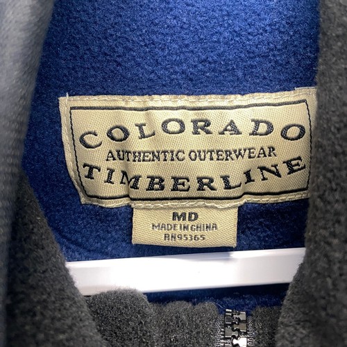 Colorado Timberline Vest Mens Medium Blue Sawgrass Graphic Full Zip Fleece - Picture 5 of 9