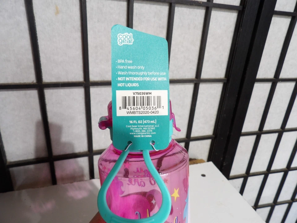 Cool Gear Kid You Are Magical Unicorn Flip-Top Water Drink Cup Girl Pink 16 oz - Image 4 of 4