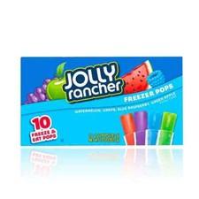 Jolly Rancher Freezer Pops Ice Bars 1oz (28.3g) - Pack of 10