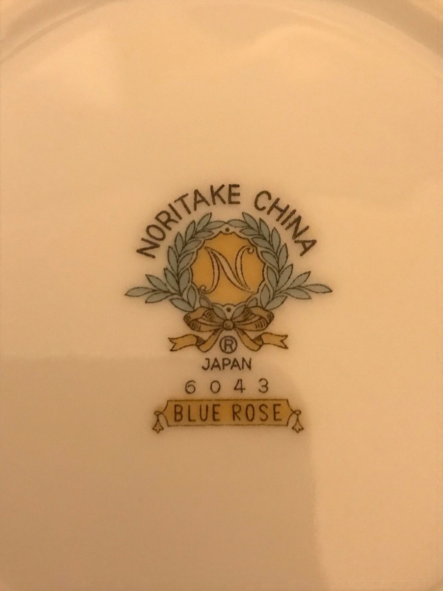 花鳥35 BLUE ROSE Noritake 6043 Japan saucer 1959-1963 blue roses