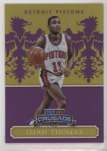 2014 Panini Excalibur Basketball Purple Isiah Thomas #151