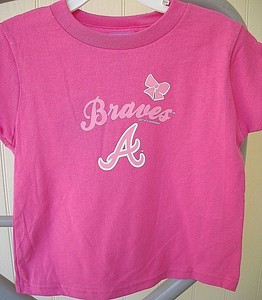 pink braves shirt