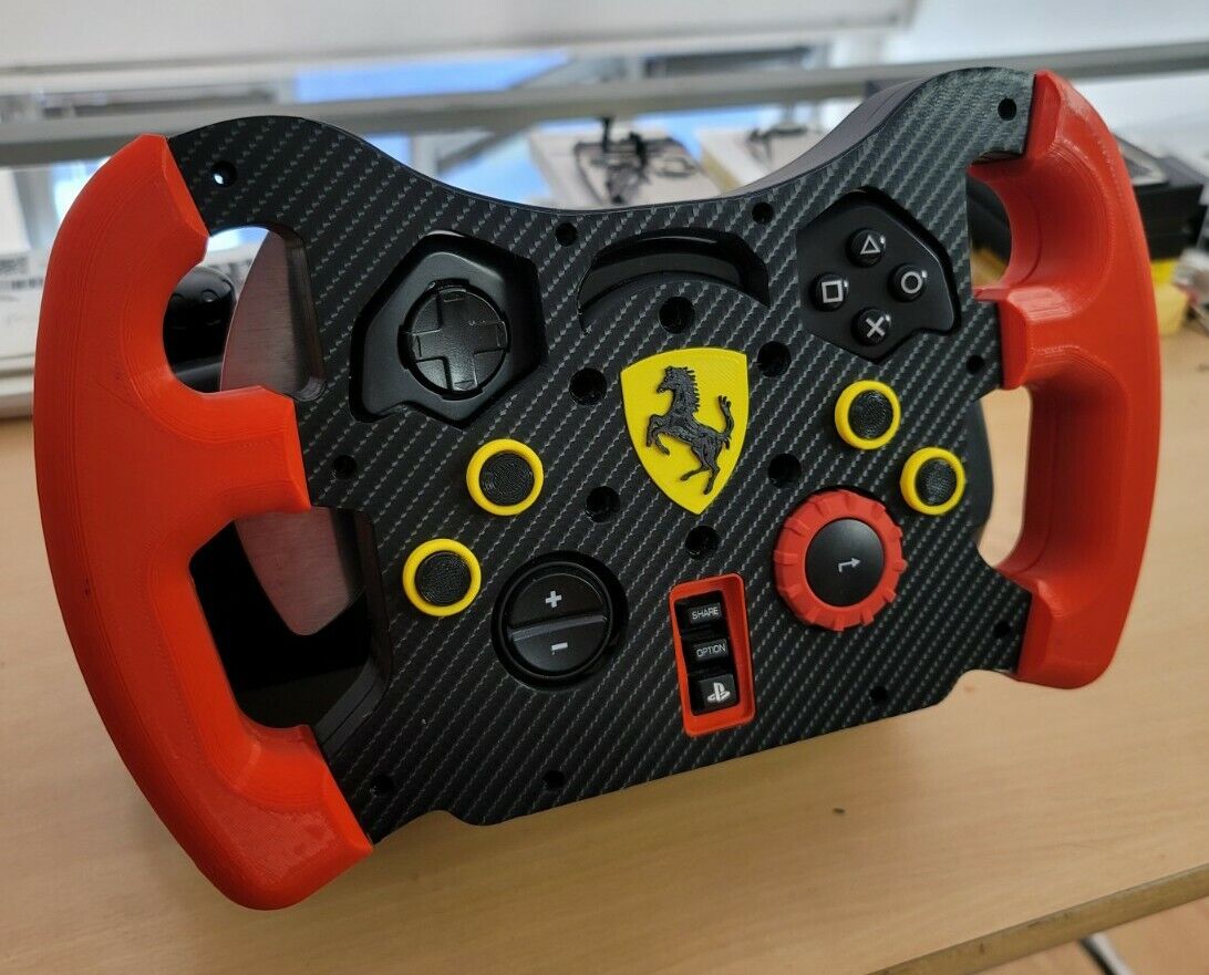 Skin FERRARI Volante com câmbio PARA LOGITECH G25, G27, G29, G920