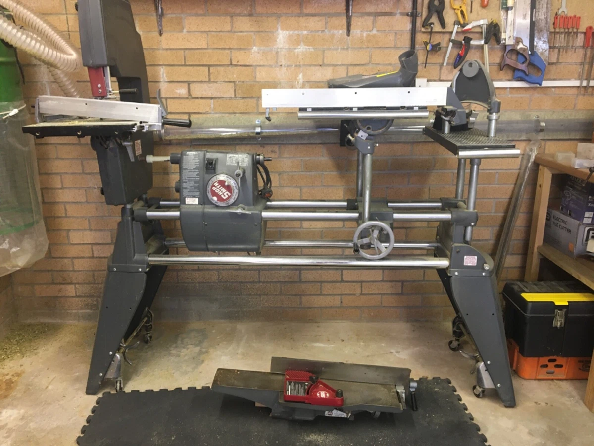 Shopsmith MK 5 lathe with many accessories including bandsaw and jointer