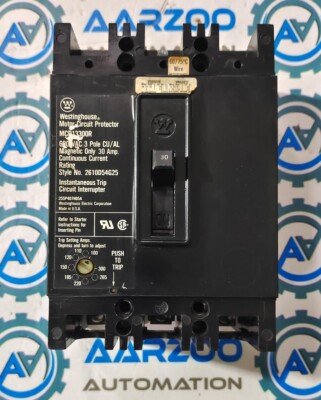 New MCP13300R Westinghouse 30A, 600 VAC, 3Pole Motor Circuit Breaker without Box