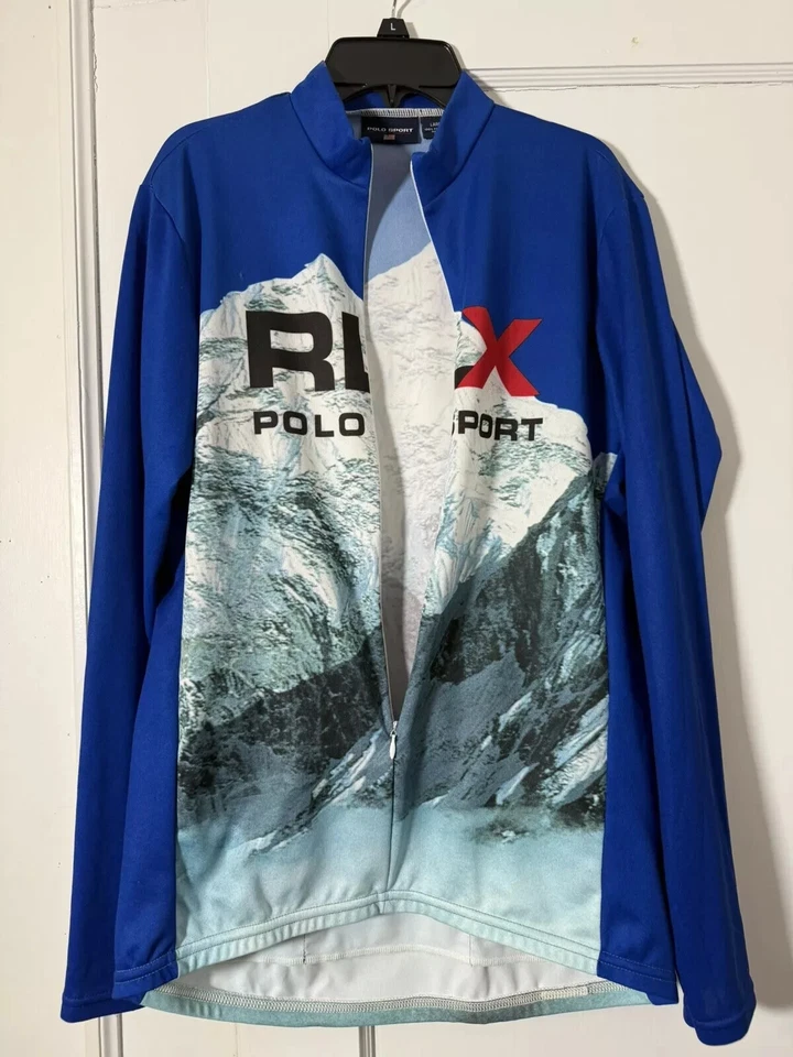 Camiseta deportiva de ciclismo RLX Arctic Climb bicicleta de montaña Polo Ralph Lauren LO grande para hombre Foto 2 de 4