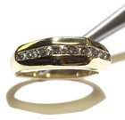 14k yellow gold .72ct SI3 I1 H diamond mens wedding band ring 6.3g gents 8 — photo 6
