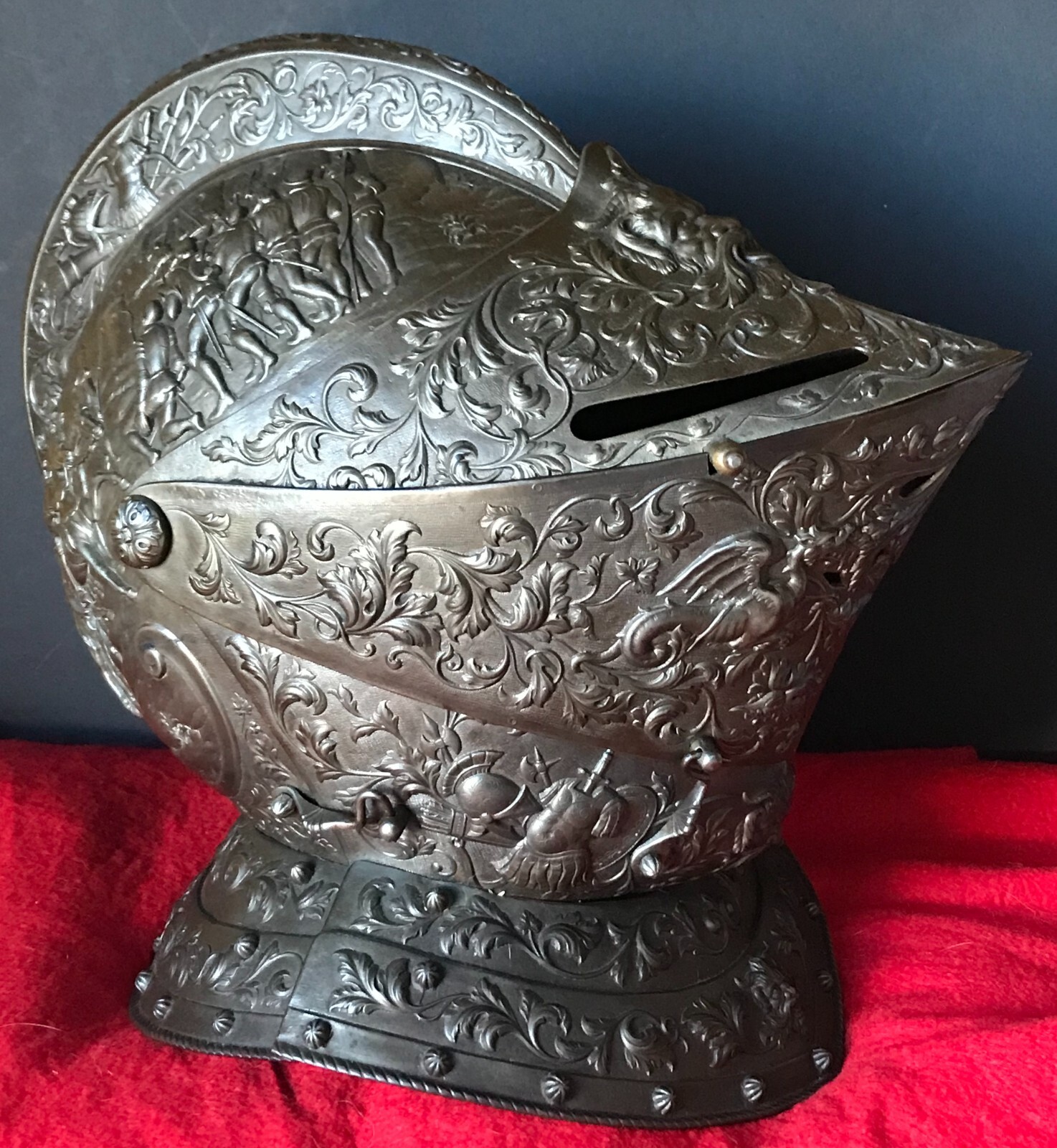 Rare, High Quality, Engraved Spanish Knight's Helmet, Diego Velazquez
