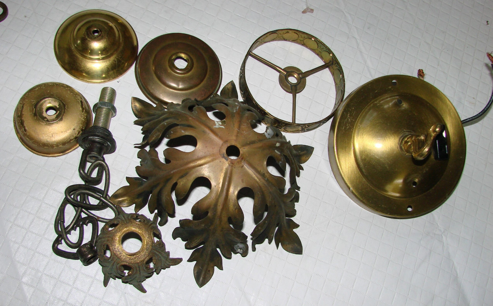 Used LAMP Parts Repair Replace Antique Vintage MIXED LOT Mostly Brass