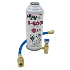 RED TEK R-600a 8 oz. can (226 g) Kit with Can Tap and Installation Hose